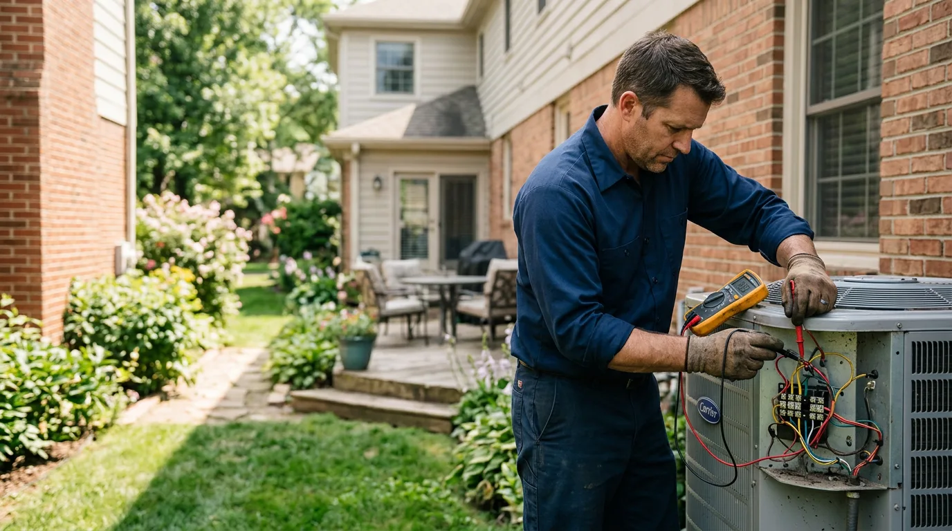 HVAC technician working near Flora, MS